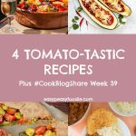 Tomatoes are fantastic: packed with antioxidants, vitamins and potassium, not to mention super versatile! Celebrate this nutritional powerhouse with these 4 tomato-tastic recipes, plus find the linky for #CookBlogShare Week 39! #tomatoes #tinnedtomatoes #tomatorecipes #tinnedtomatorecipes #spanishchicken #stuffedmarrow #beefcurry #tomatogalette #easydinners #easymeals #midweekmeals #familydinners #easypeasyfoodie