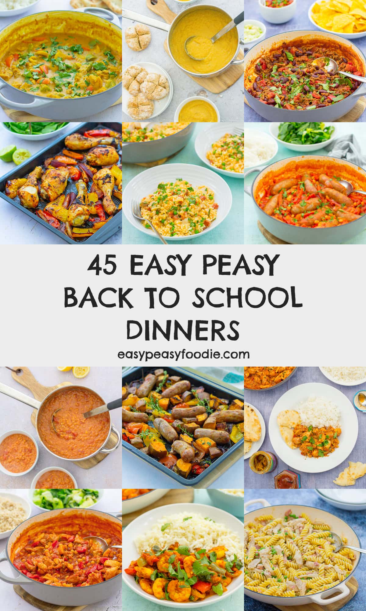 45 Easy Peasy Back To School Dinners