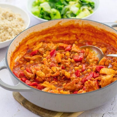 Easy Chicken, Chorizo and Chickpea Stew