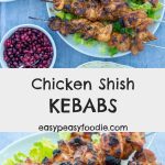 Want to cook something a little bit different on the BBQ this year? Why not try my Chicken Shish Kebabs – cubes of chicken (thigh or breast) coated in a mixture of yogurt, garlic and spices and barbecued to perfection (or grilled, or griddled if you prefer!). #chicken #kebabs #kabobs #chickenkebab #shishkebab #chickenshishkebab #BBQ #barbecue #grill #summerrecipe #BBQrecipe #easydinners #midweekmeals #familydinners #easypeasyfoodie