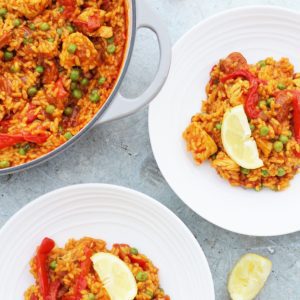 Easy One Pot Chicken and Chorizo Paella