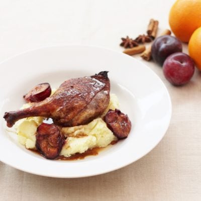 Chinese Style Duck and Plum Traybake