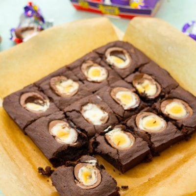 Easy Creme Egg Brownies