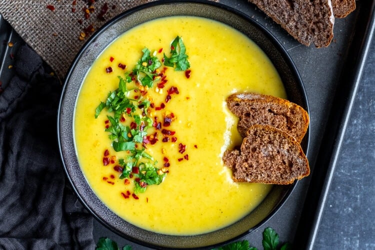 Curried Parsnip Soup Hero