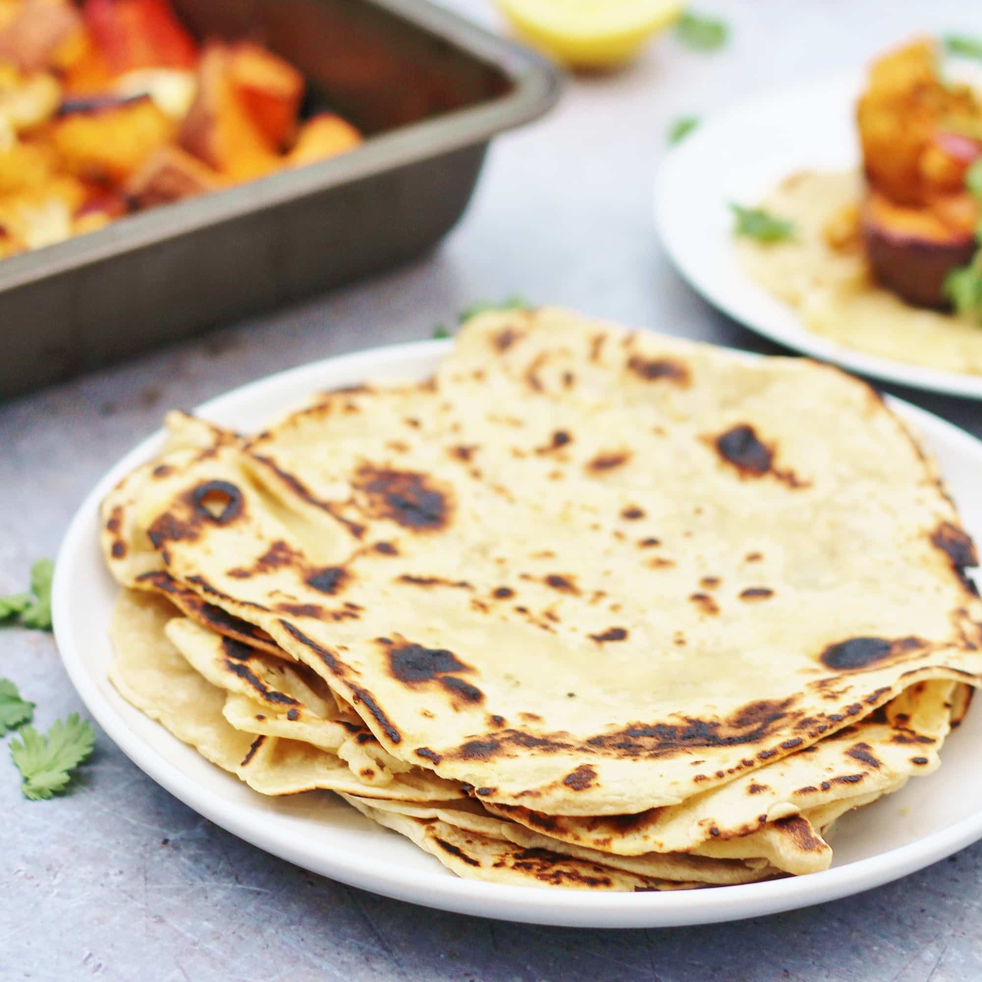 Easy 2 Ingredient Yogurt Flatbreads