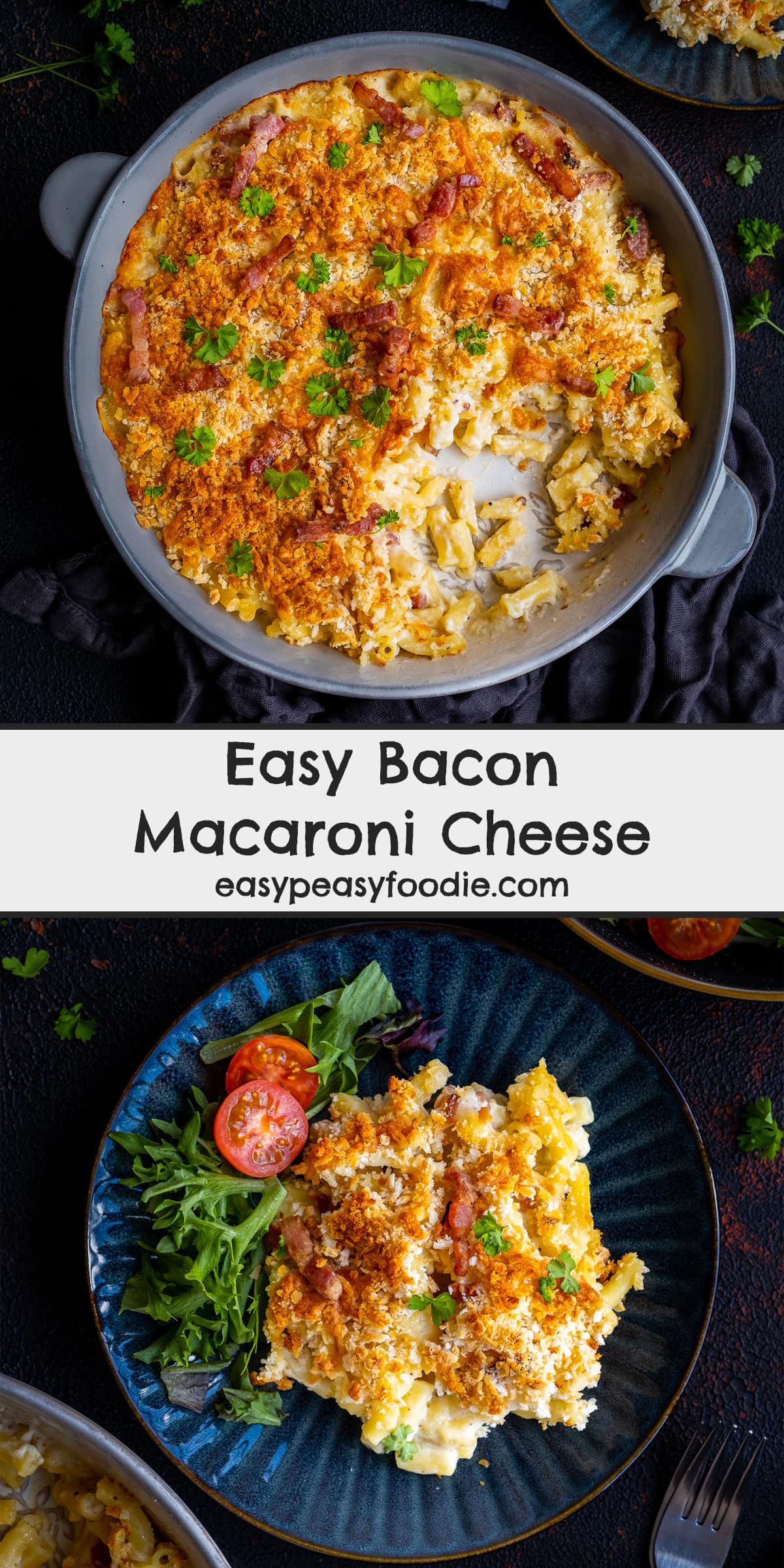 Easy Bacon Macaroni Cheese Pin