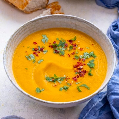 Easy Carrot and Coriander Soup