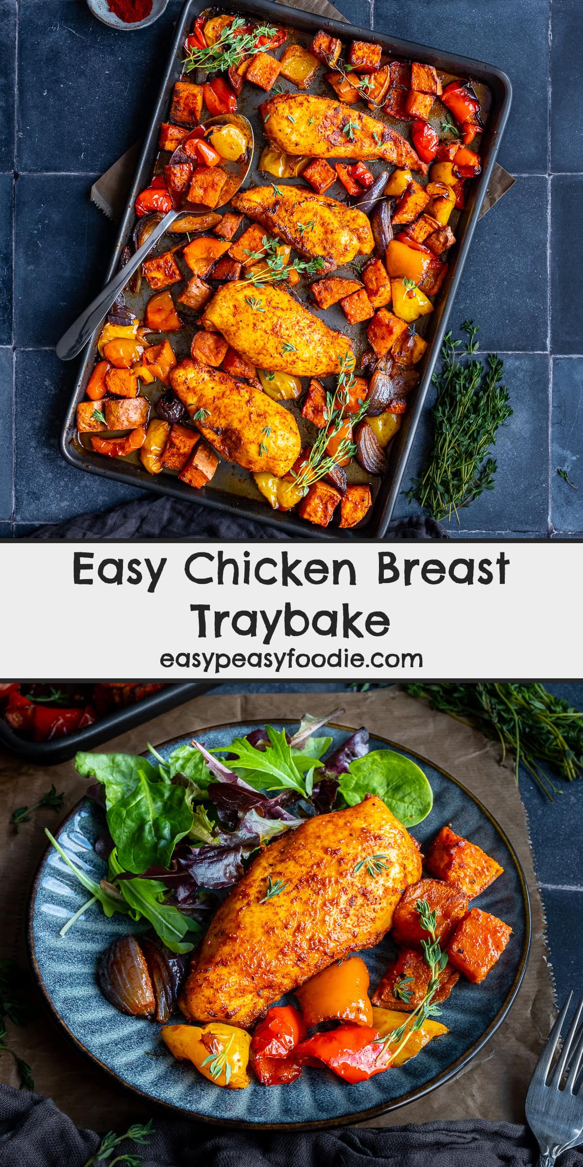 Easy Chicken Breast Traybake Pin