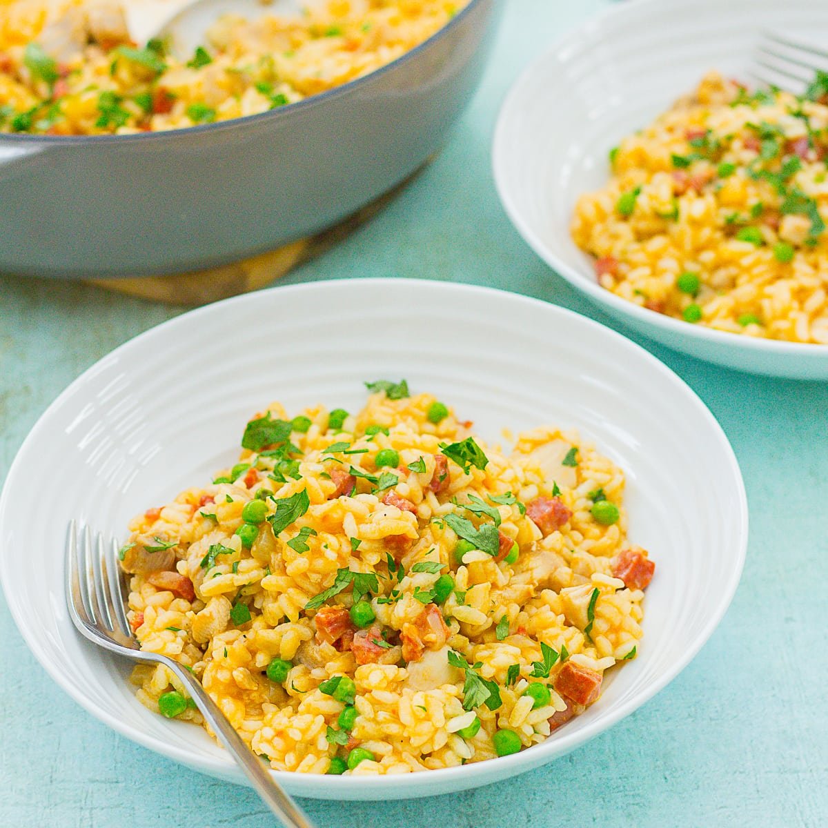 Easy Chicken and Chorizo Risotto