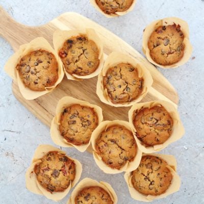 Easy Christmas Cake Muffins (Gluten Free, Nut Free, Alcohol Free)