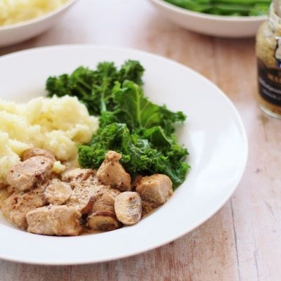 Easy Cider, Cream and Mustard Pork