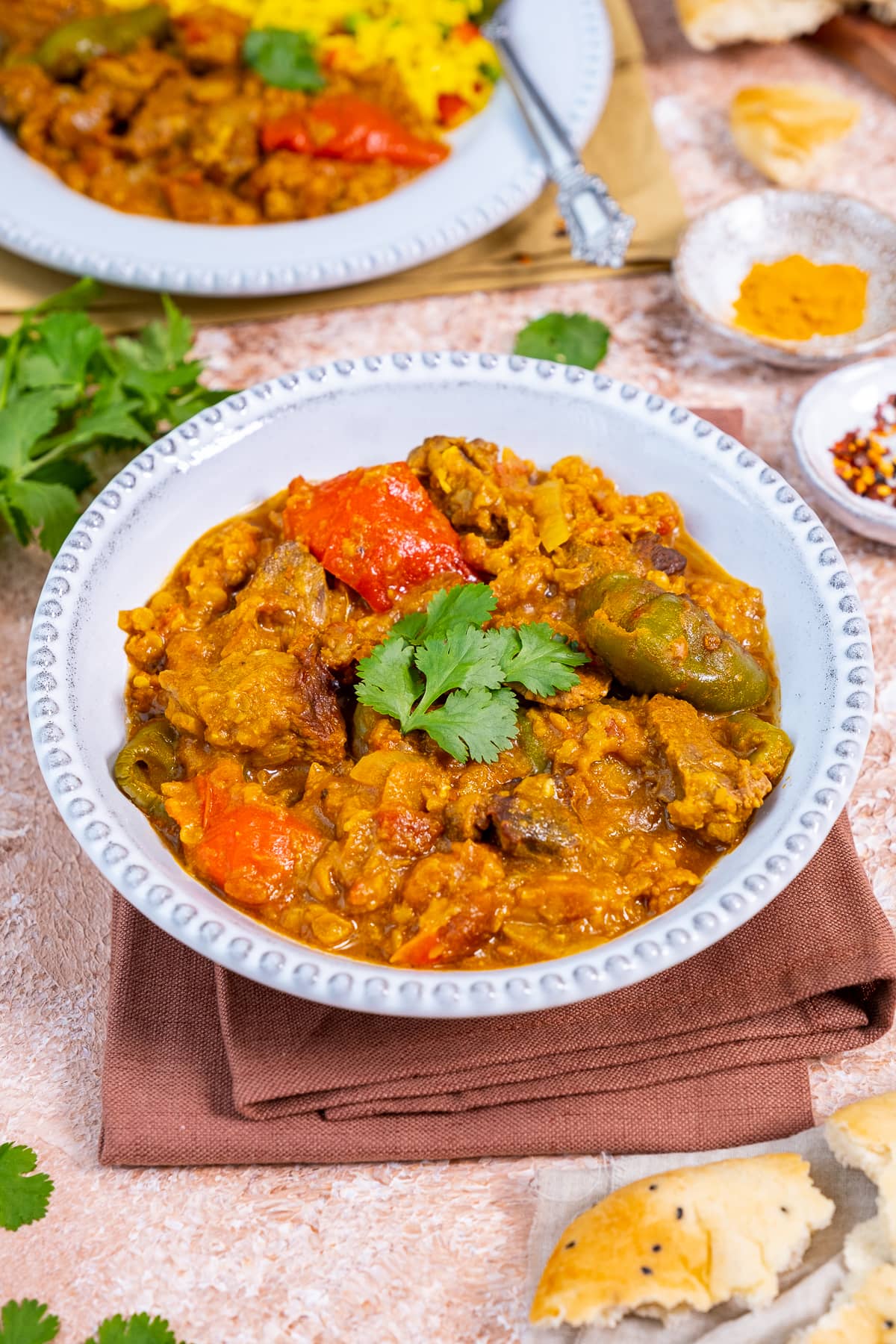  Lamb Dhansak in a bowl