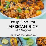 Easy One Pot Mexican Rice with Black Beans and Corn (Vegan) PIN