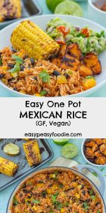 A quick, simple and delicious recipe, this Easy One Pot Mexican Rice with Black Beans and Corn is wonderful as a main course in its own right or as a side dish to all your Mexican favourites. It’s gluten free, dairy free and vegan too! Dedicated to #HonestMum #mexicanrice #mexicanfood #vegan #dairyfree #glutenfree #vegetarian #easypeasyfoodie