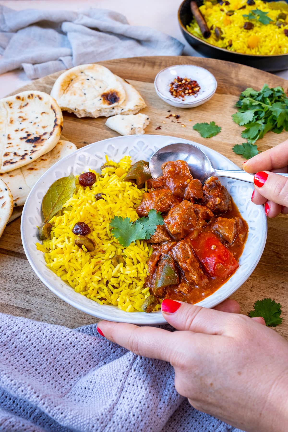 Easy Peasy Lamb Curry with Fruity Pilau Rice