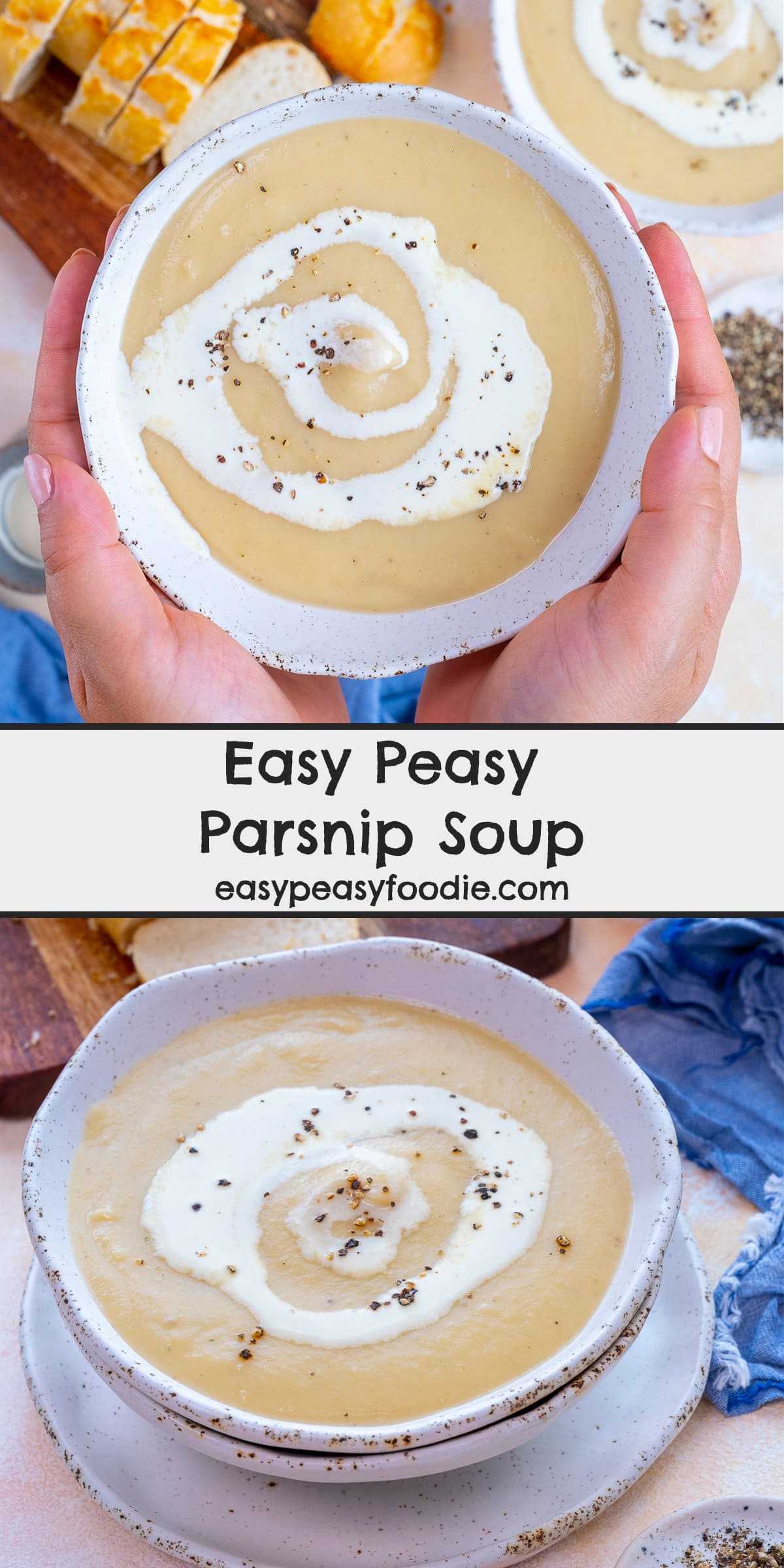 Easy Peasy Parsnip Soup Pin