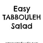 Want to know what my most requested recipe is? It’s this Easy Tabbouleh Salad – a deliciously simple dish to make to take along to a BBQ or pot luck dinner and the perfect accompaniment to my Oven Baked Chicken Shawarma.