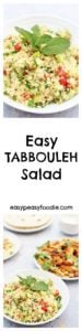 Want to know what my most requested recipe is? It’s this Easy Tabbouleh Salad – a deliciously simple dish to make to take along to a BBQ or pot luck dinner and the perfect accompaniment to my Oven Baked Chicken Shawarma.