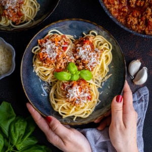 Easy Turkey Mince Bolognese Hero