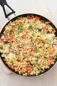 Chickpea and Apricot Couscous Salad for the #FloraLunchbox Challenge