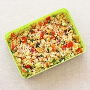 Chickpea and Apricot Couscous Salad for the #FloraLunchbox Challenge