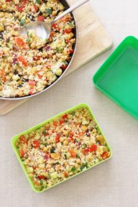 Chickpea and Apricot Couscous Salad for the Flora Lunchbox Challenge