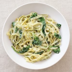 Gargano Pasta with Spinach and Blue Cheese Sauce