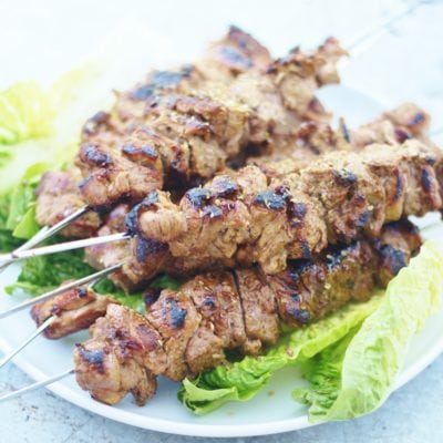 Greek Style Lamb Kebabs (Souvlaki)