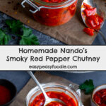 Homemade Nando's Smoky Red Pepper Chutney Pin