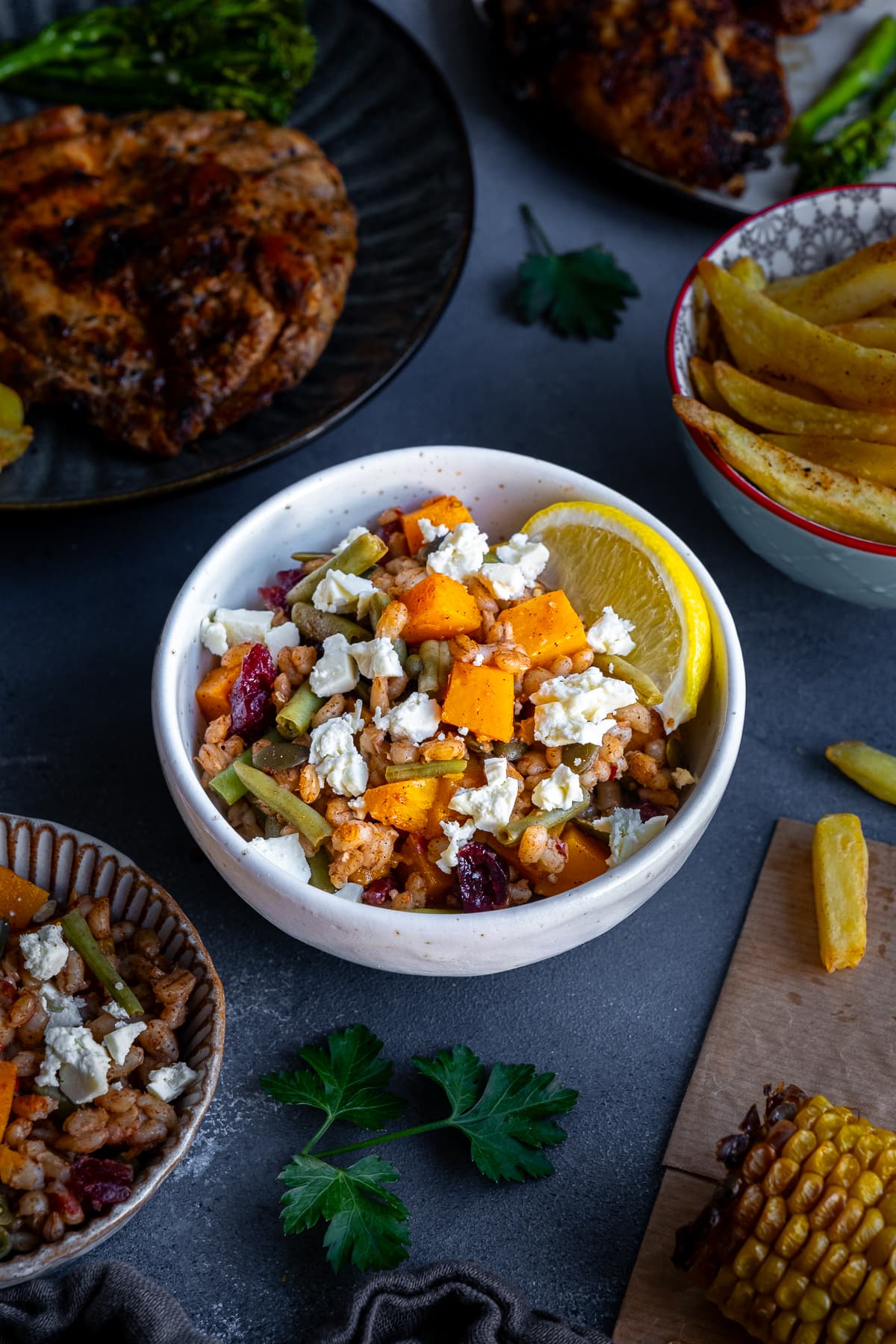 Homemade Nando’s Spiced Grains and Butternut Squash