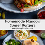 Homemade Nandos Sunset Burgers Pin