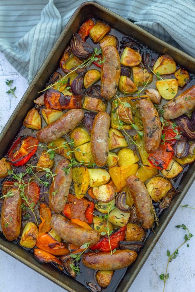 Easy Sausage Traybake