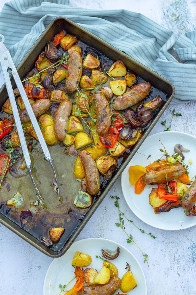 Easy Sausage Traybake