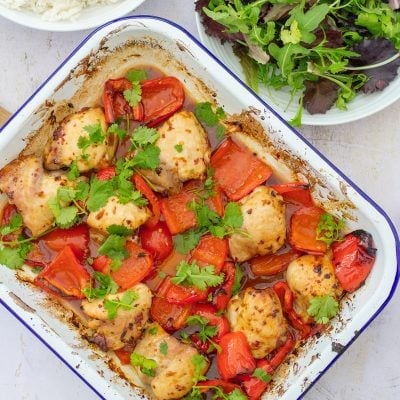 Sticky Chicken Traybake