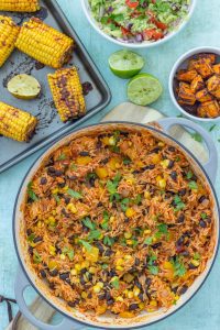 Easy One Pot Mexican Rice with Black Beans and Corn (Vegan)