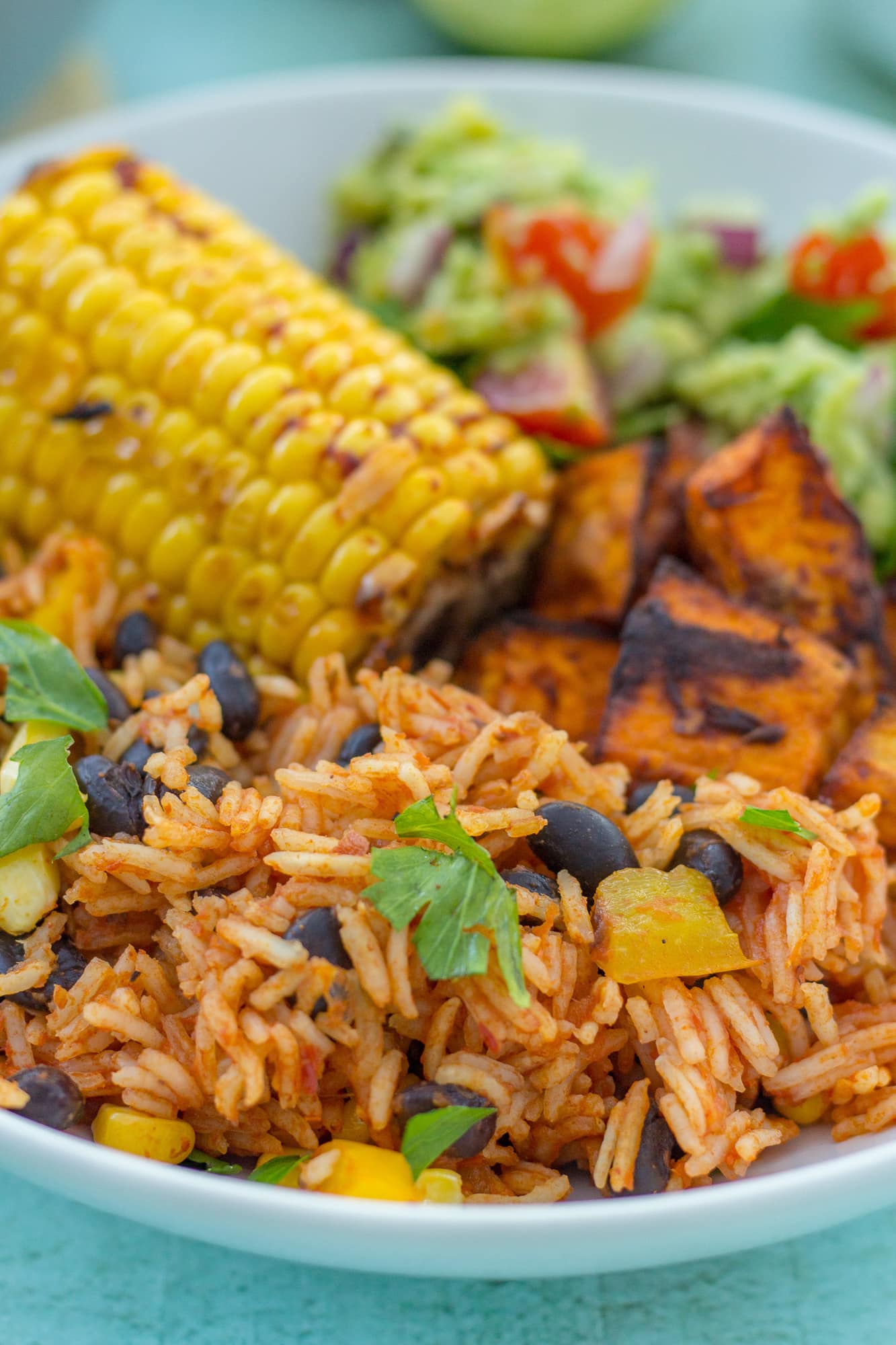 Easy One Pot Mexican Rice with Black Beans and Corn (Vegan)