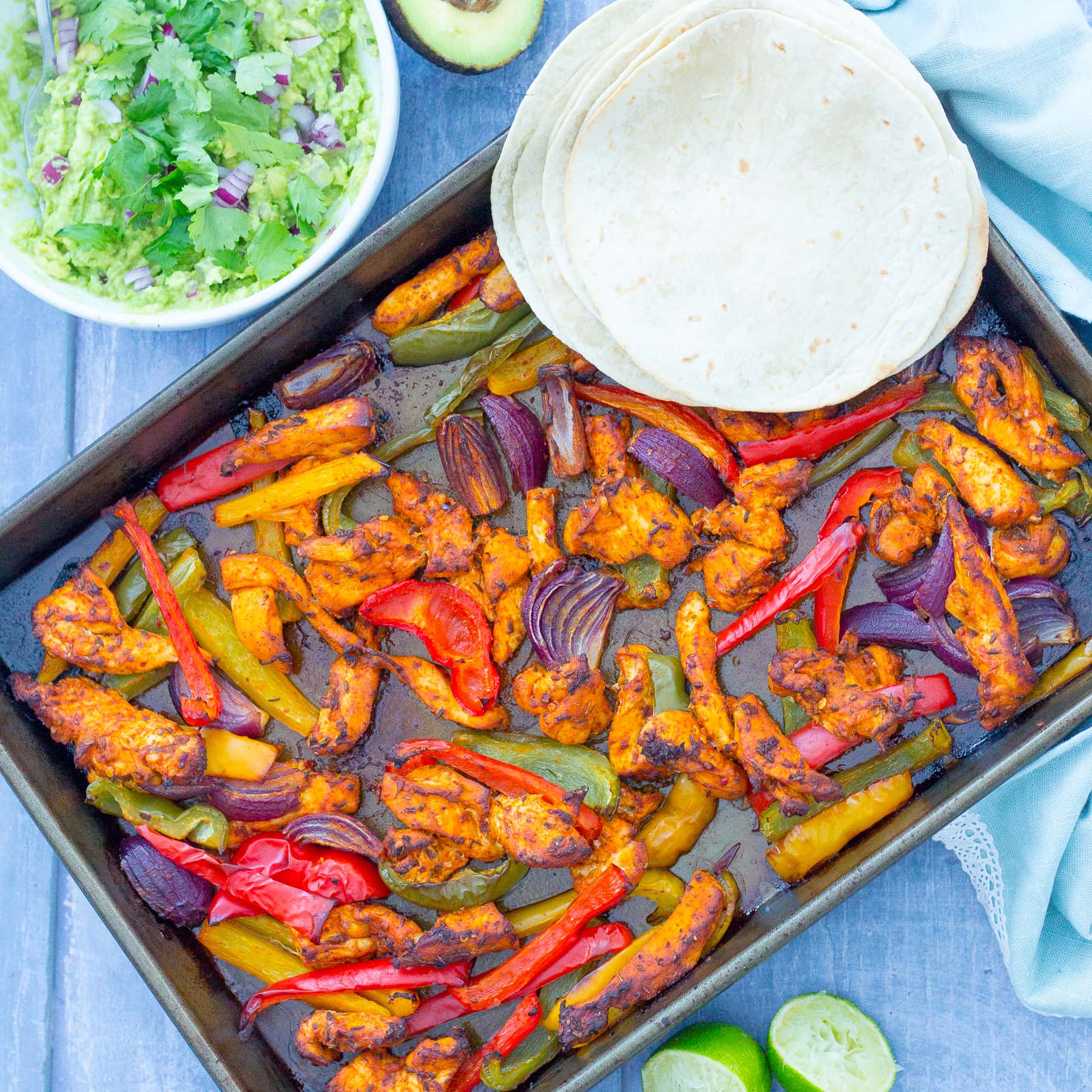 Easy Sheet Pan Chicken Fajitas