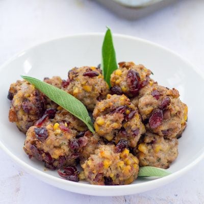 Chestnut and Cranberry Stuffing Balls