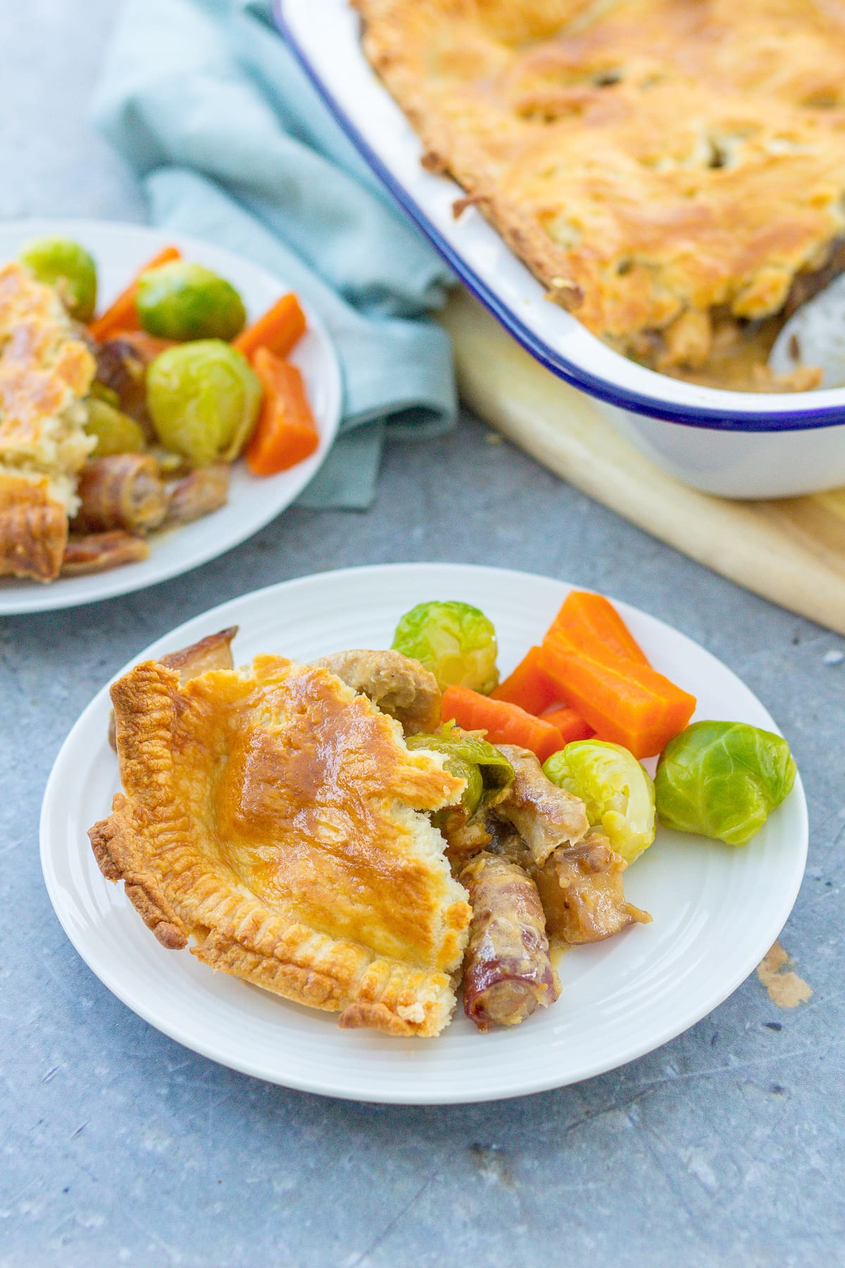 Leftover Turkey and Vegetable Pie