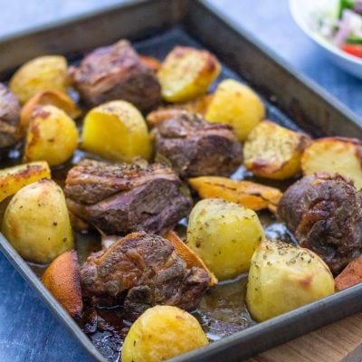 Greek Style Lamb Traybake (Kleftiko)