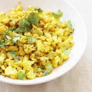 Indian Spiced Cauliflower Rice