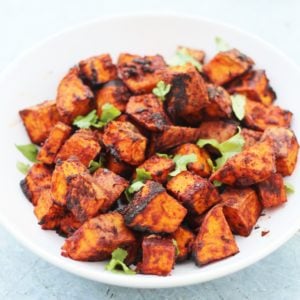 Mexican Roasted Sweet Potato Cubes 