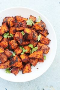 Mexican Roasted Sweet Potato Cubes