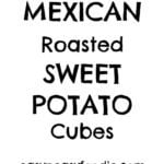 Delicious cubes of sweet potato, coated in spices, garlic and lime juice and roasted in the oven for just 20 minutes, these Mexican Roasted Sweet Potato Cubes make a delicious side dish for tacos, fajitas and BBQs.