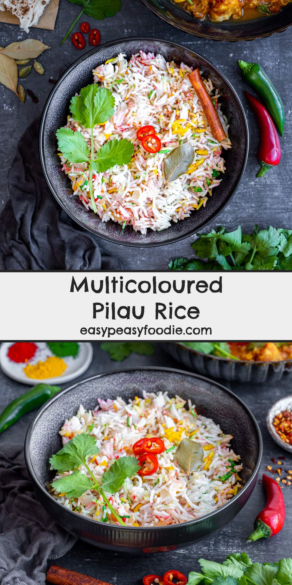 Multicoloured Pilau Rice Pin