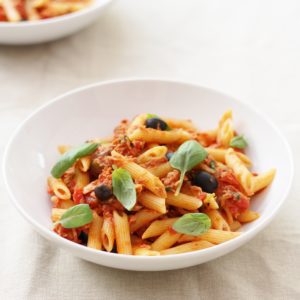 Easy Sicilian Style Tuna Pasta