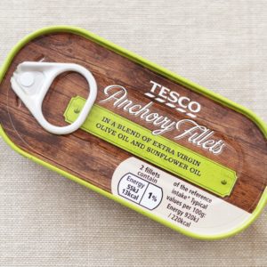 Tesco Anchovies for Easy Sicilian Style Tuna Pasta