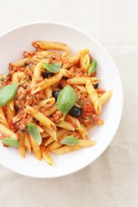 Easy Sicilian Style Tuna Pasta