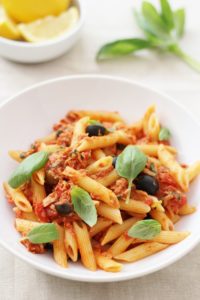 Easy Sicilian Style Tuna Pasta