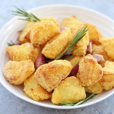 Polenta Roast Potatoes with Rosemary and Garlic